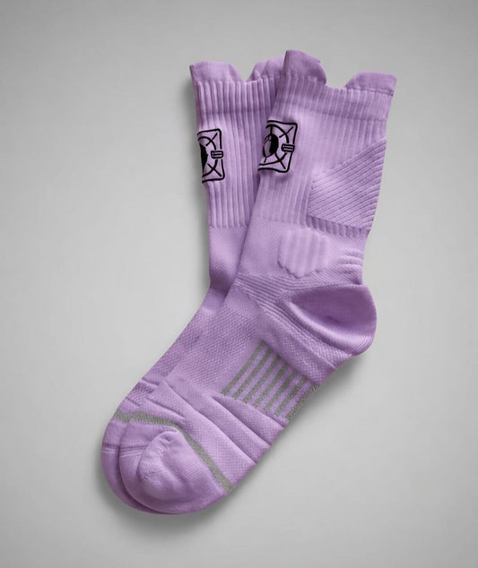 SoleVault Performance Mid-Calf Socks - Purple