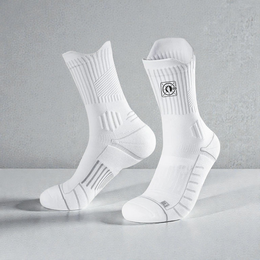 SoleVault Performance Mid-Calf Socks - White