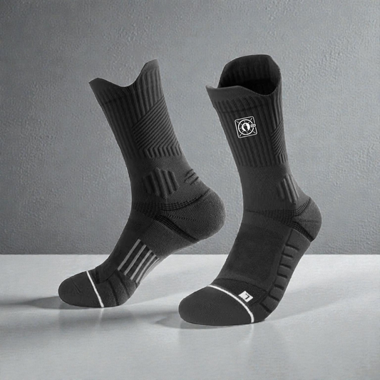 SoleVault Performance Mid-Calf Socks - Black