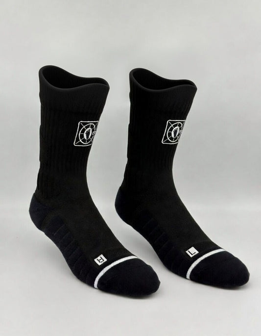SoleVault Performance Mid-Calf Socks - Black