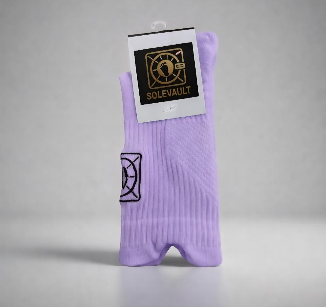 SoleVault Performance Mid-Calf Socks - Purple