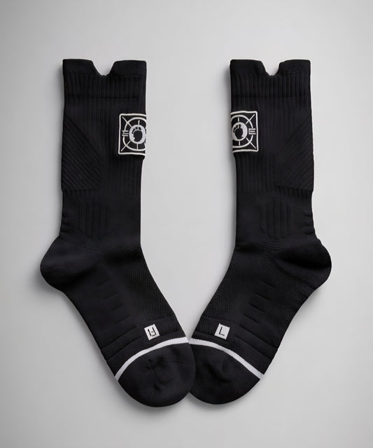 SoleVault Performance Mid-Calf Socks - Black