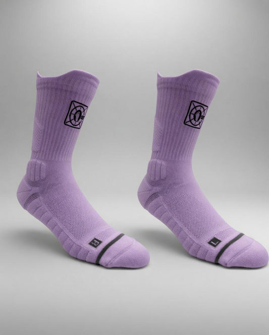 SoleVault Performance Mid-Calf Socks - Purple